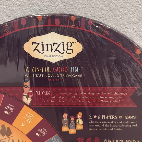 ZinZag Wine Edition Wine Tasting  & Trivia Game - Picture 3 of 5